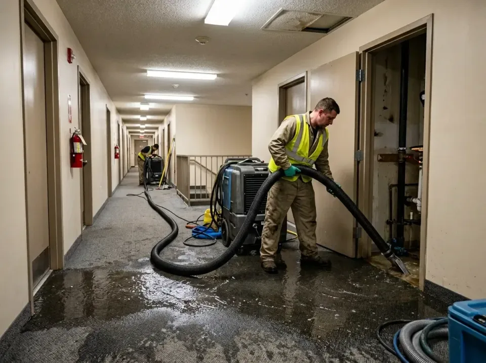 multi-unit-apartment-hallway-f-005 — frequently asked questions, Emergency Burst Pipe Water Extraction & Removal in Gaithers…